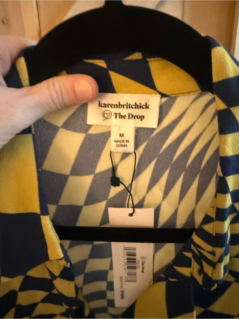 Karen Britchick The Drop Geometric Midi Shirt Dress with Tie Waist - Picture 4 of 9
